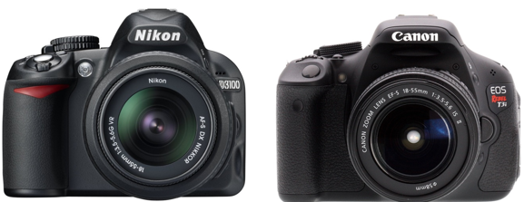 t3i vs nikon d3100