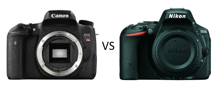 nikon d5500 or canon t6s